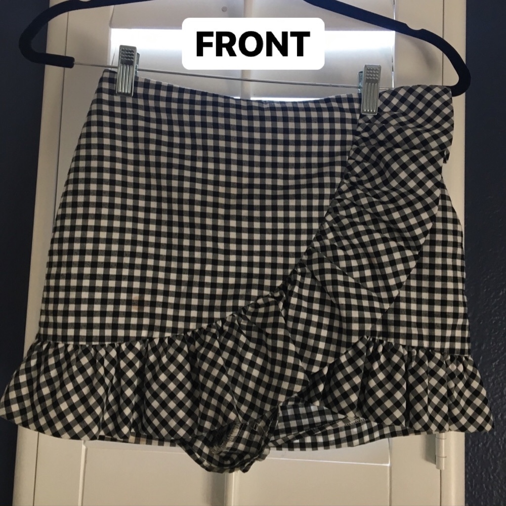 gingham skirt
